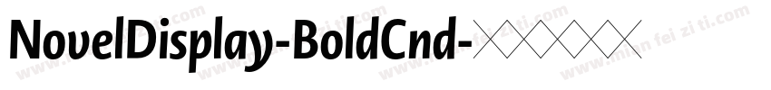 NovelDisplay-BoldCnd字体转换