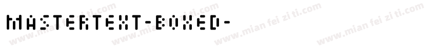 Mastertext-Boxed字体转换