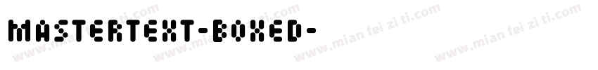 Mastertext-Boxed字体转换