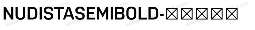 NUDISTASEMIBOLD字体转换