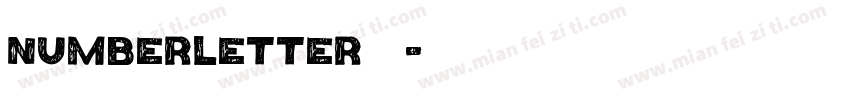 NumberLetter字体字体转换