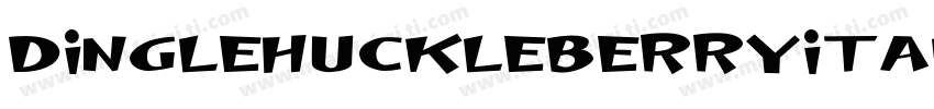 DingleHuckleberryItalic-rRGA字体转换