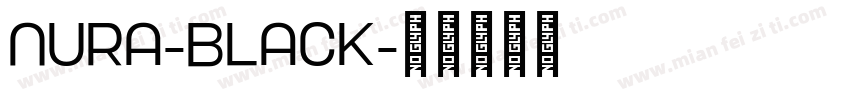 Nura-Black字体转换