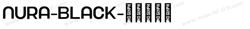 Nura-Black字体转换
