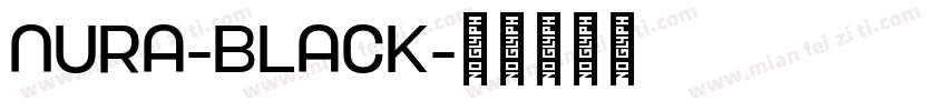 Nura-Black字体转换