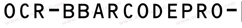 OCR-BBARCODEPRO字体转换