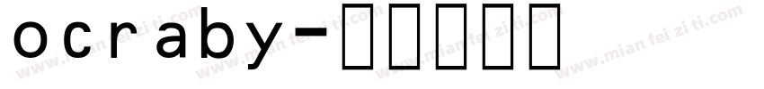 ocraby字体转换