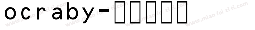 ocraby字体转换