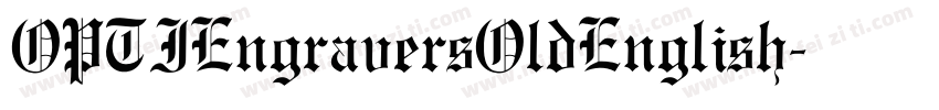 OPTIEngraversOldEnglish字体转换