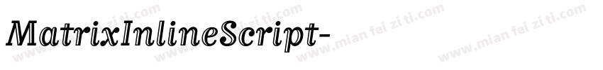 MatrixInlineScript字体转换