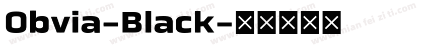 Obvia-Black字体转换