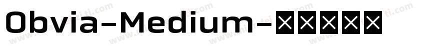 Obvia-Medium字体转换