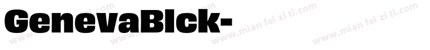 GenevaBlck字体转换