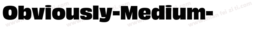 Obviously-Medium字体转换