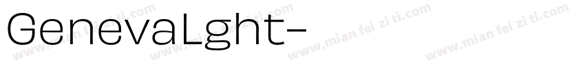 GenevaLght字体转换