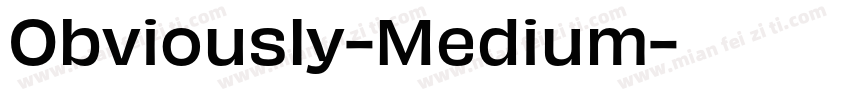 Obviously-Medium字体转换