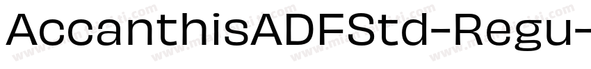 AccanthisADFStd-Regu字体转换