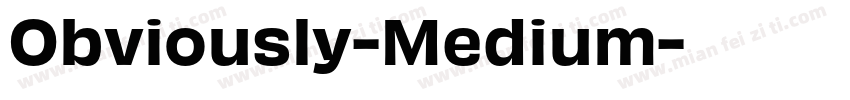 Obviously-Medium字体转换