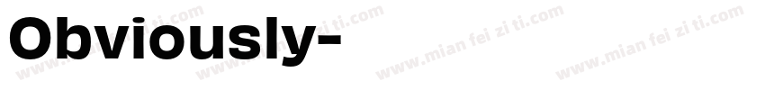 Obviously字体转换