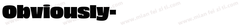 Obviously字体转换