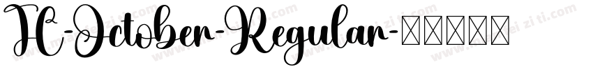 TC-October-Regular字体转换