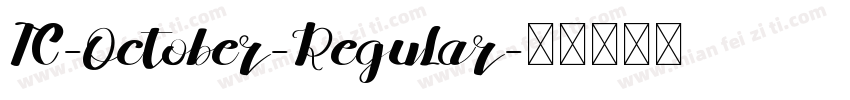 TC-October-Regular字体转换