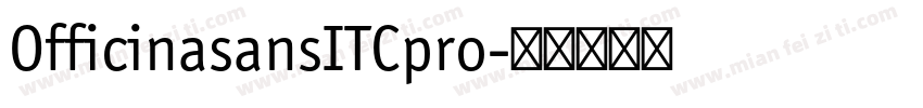 OfficinasansITCpro字体转换