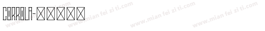 corrola字体转换