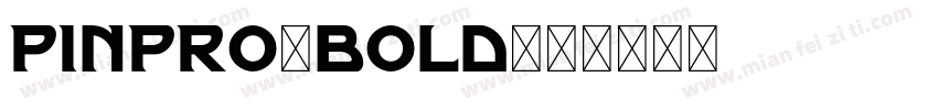 PINPRO-BOLD字体转换