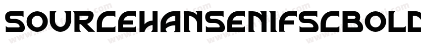 Sourcehansenifscbold字体转换