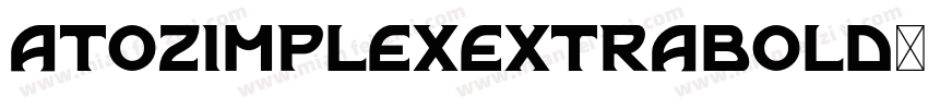 atozimplexextrabold字体转换