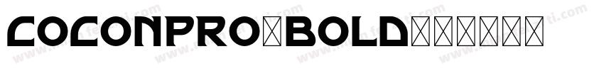 coconpro-bold字体转换