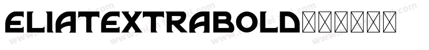 eliatextrabold字体转换