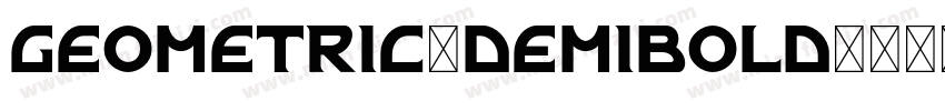 geometric-demibold字体转换