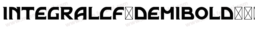 integralcf-demibold字体转换
