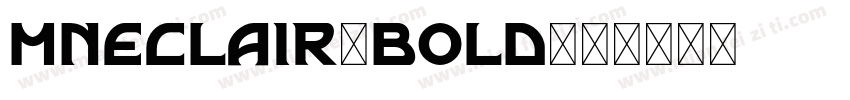 mneclair-bold字体转换