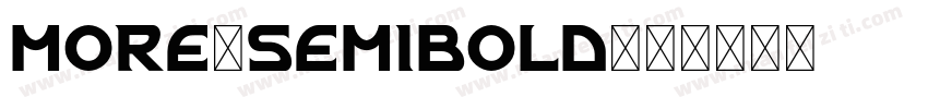 more-semibold字体转换