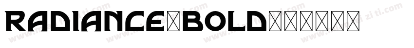 radiance-bold字体转换