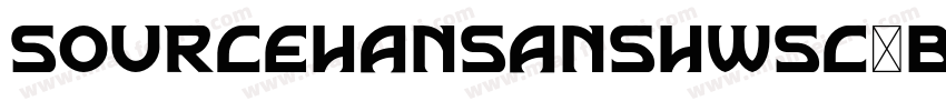 sourcehansanshwsc-bold字体转换
