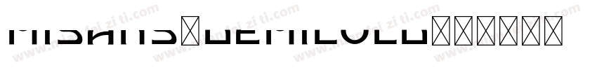 Misans-demilold字体转换