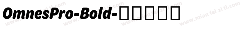 OmnesPro-Bold字体转换