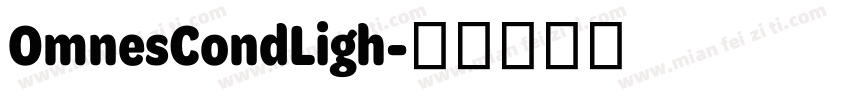 OmnesCondLigh字体转换