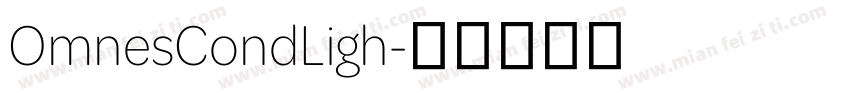 OmnesCondLigh字体转换