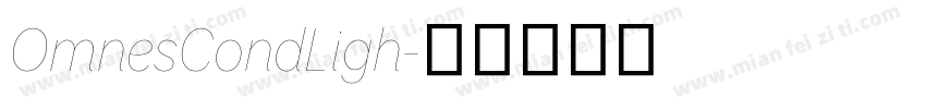 OmnesCondLigh字体转换