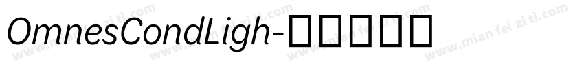 OmnesCondLigh字体转换