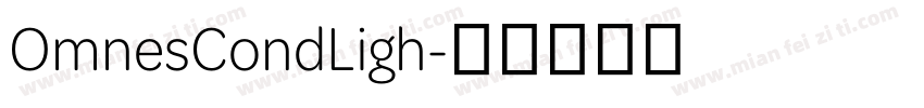 OmnesCondLigh字体转换