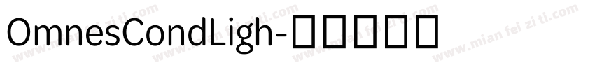 OmnesCondLigh字体转换
