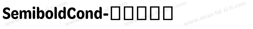 SemiboldCond字体转换