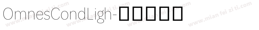 OmnesCondLigh字体转换