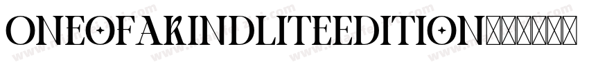 OneofakindLiteEdition字体转换